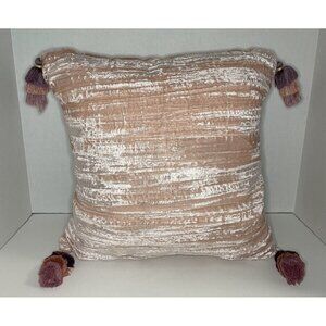 Opalhouse Crinkle Velvet Decorative Throw Pillow - Pink